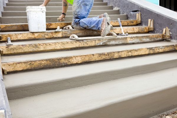 Concrete Steps Pouring in Anacortes