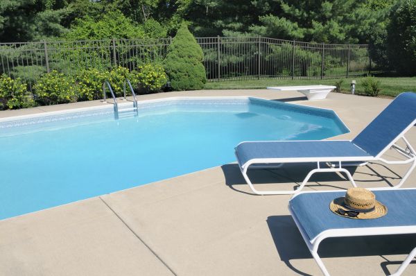 Poolside Concrete Installation in Anacortes